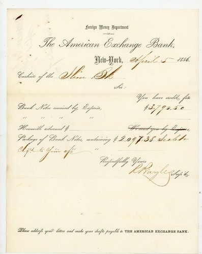 1856 american exchange - 1856, ny