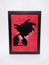 Quadro Goku realizzato in laser cut