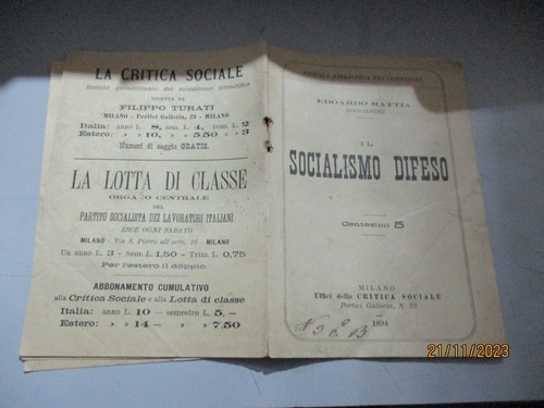 Socialismo difeso e - socialismo,