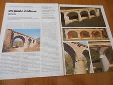 COSTRUZIONE PONTE ITALIANO ROCCA CERBAIA MODELLO TRENI MODELLISMO FERROVIARIO 