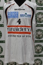Maglia Basket Canotta SNAIDERO UDINE MATCH shirt maillot trikot camiseta