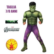 COSTUME VESTITO CARNEVALE HULK AVENGERS 7/8 ANNI RUBIES 301735
