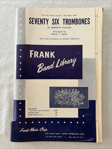 Vtg seventy six trombones - six,