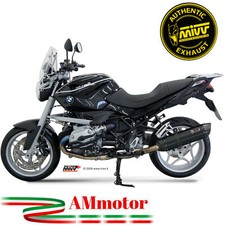 Mivv Bmw R 1200 R 2008 Terminale Di Scarico Moto Marmitta Suono Black Omologato