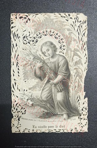 Antico santino con pizzo - antico,
