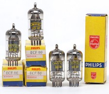 ONE ECF80/6BL8 PHILIPS RTC NOS FRANCE Valve Tube Röhre Lampe Valvula Valvola 电子管