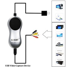 EzCAP USB scheda di acquisizione audio video TV VHS DVD registratore Windows 10/8/7 HD video