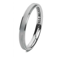 Anello fedina uomo - anello, acciaio