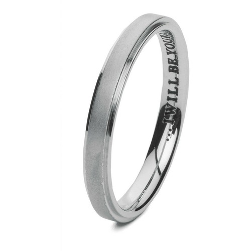 Anello fedina uomo acciaio - fedina,