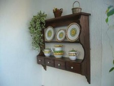 OFFERTA PIATTAIA MENSOLA A MURO COLORE MARCA  LEGNO PIATTI CAMERA