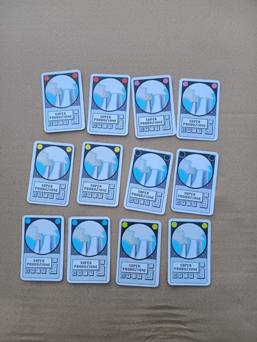 Carte ricambi super produzione