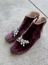 Zara Girls Mauve Velvet Ankle