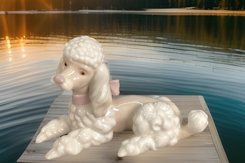 Cane barboncino lladro 6337 - cane,