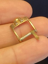 Fibbia originale Omega vintage placcata oro - Plaque G Swiss originale