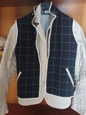 Fay giacca beige trapuntata (con gilet trapuntato nero)