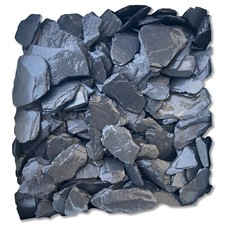 Sassi Ciottoli Nero Ardesia Decorazione Giardino Aiuole e Vasi Confezione 25kg