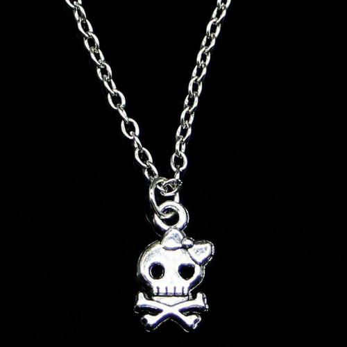 Collana con teschio argento - teschio,