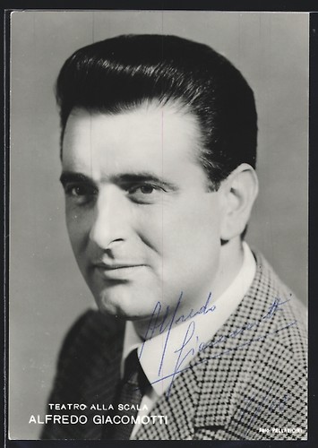 Cartolina cantante lirico
