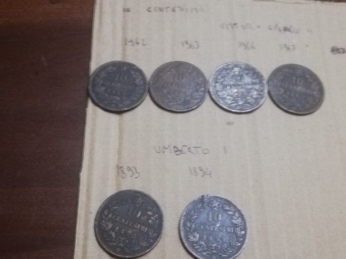 Centesimi 1862 66 67 - 10, 1862,63,66,67