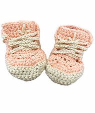 Scarpette uncinetto simil adidas idea regalo bimba/o nascita neonati