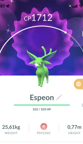 Shiny espeon pokemon gen2 - shiny, go