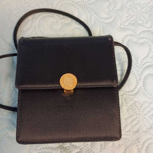 Bulgari pochette nero raso - pochette,