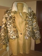 Giubbotto/Giaccone/Montone"SHEARLING+LINCE SICAR"Vera Pelle/Made In Italy/Tg.44
