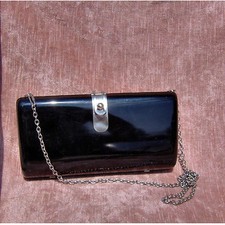 BORSA  POCHETTE OTTIME CONDIZIONI PLASTICA RIGIDA  VINTAGE.