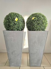 2 Vasi Quadrangolare Zinco H