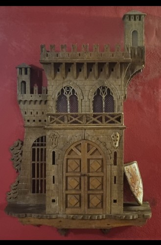 Castello medievale legno - castello, in
