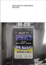 NIKKO 9.6V 650MAH SLOT IN PACCO BATTERIA
