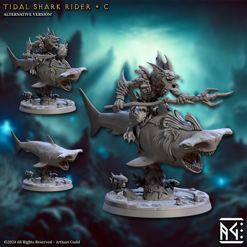 Mirmidon shark rider - rider, c