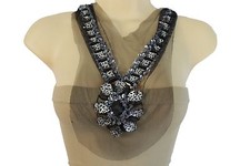 Donna Pizzo Nero lungo Raso