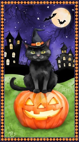 Pannello halloween feline - halloween,