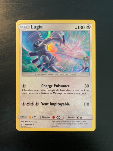 Carte pokémon lugia - carte,