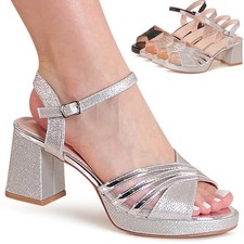 Sandali Riemchen Glitter Per