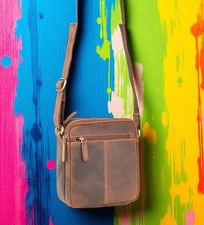 Borsa messenger uomo unisex donna Visconti vera pelle piccola tracolla 8