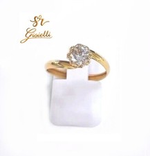 Anello Solitario Valentino In Oro 18kt 750% Con Zircone List 295€