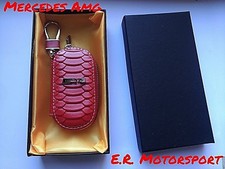 Portachiavi in ecopelle Rosso