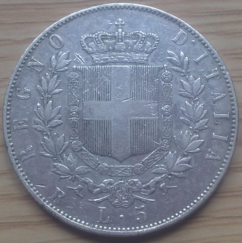 Lire 1871 roma regno - 1871,