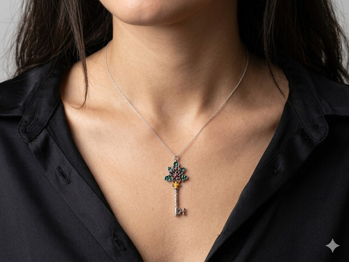 Ciondolo chiave argento e - ciondolo,
