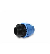  RACCORDO A COMPRESSIONE FILETTATO MASCHIO PP PE  PN16 BLULINE ORTO IRRIGAZIONE 