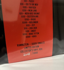 RAMMSTEIN – XXXIII Vinyl Box 33 Singles 7" EP Ltd 2118 / 6000 NEU & OVP Folie LP