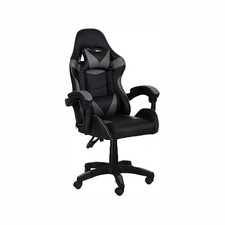 SEDIA DA GAMING, PELLE SINTETICA, CON ROTELLE CUSCINO SUPPORTO E CON POGGIAPIEDI
