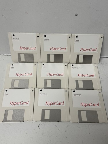 Apple hypercard set 9 - apple,