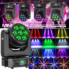 Moving Head RGBW Zoom Wash Beam 7X50W BEE-EYE luce di scena DMX Party Show Regno Unito