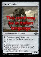 MTG 4x TOMB TRAWLER EXC - DRAGATORE TOMBALE 250 - OTJ - MAGIC