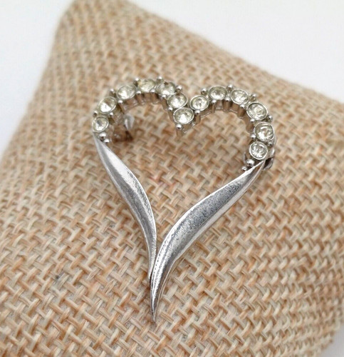 Spilla cuore con - cuore, brillanti