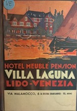 CARTOLINA PUBBLICITARIA  HOTEL  VILLA LAGUNA  VENEZIA   NV  FG