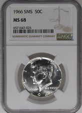 Mezzo dollaro 1966 Kennedy SMS